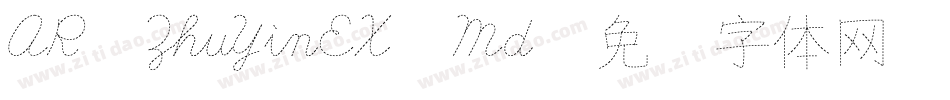 AR ZhuYinEX Md字体转换